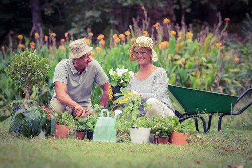 Illustration of gardening tools and cookie policy icon for Gardeners Plumstead