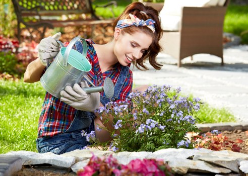 Gardeners Plumstead staff maintaining a residential garden